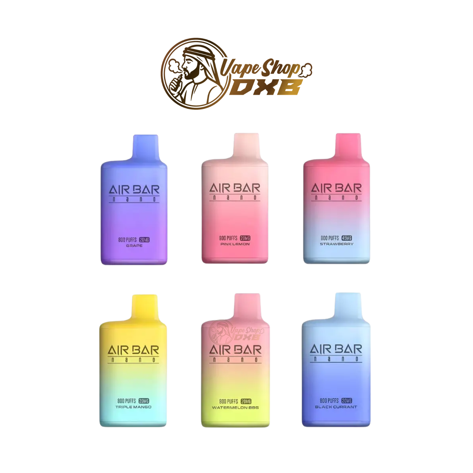 Buy Airbar 800 Puffs Disposable Vape in UAE | Fast Dubai Delivery