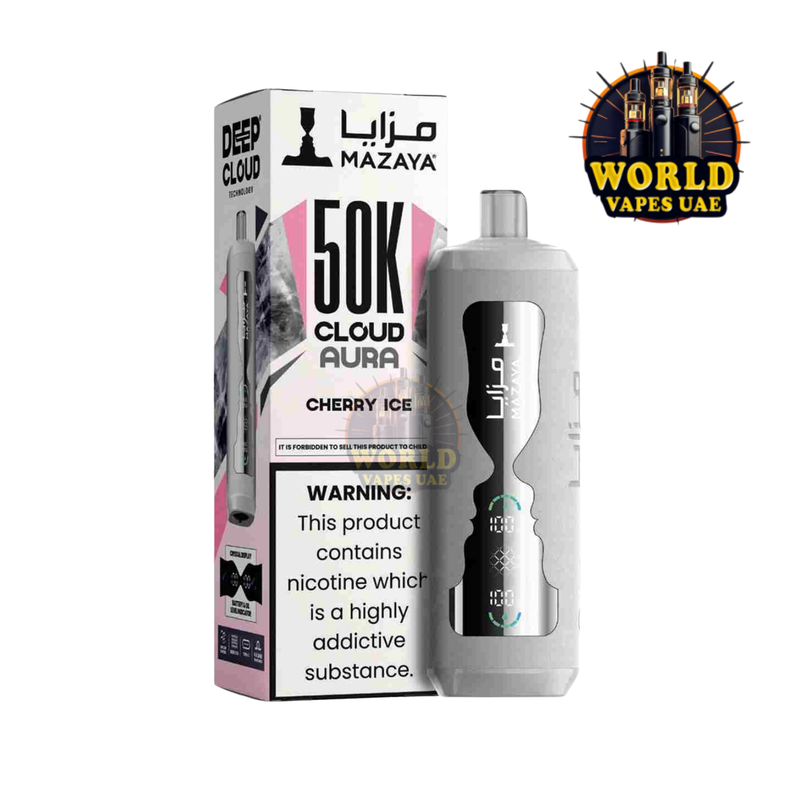 Mazaya Cloud Aura 50k Puffs Disposable Vape in UAE | Vape Shop DXB
