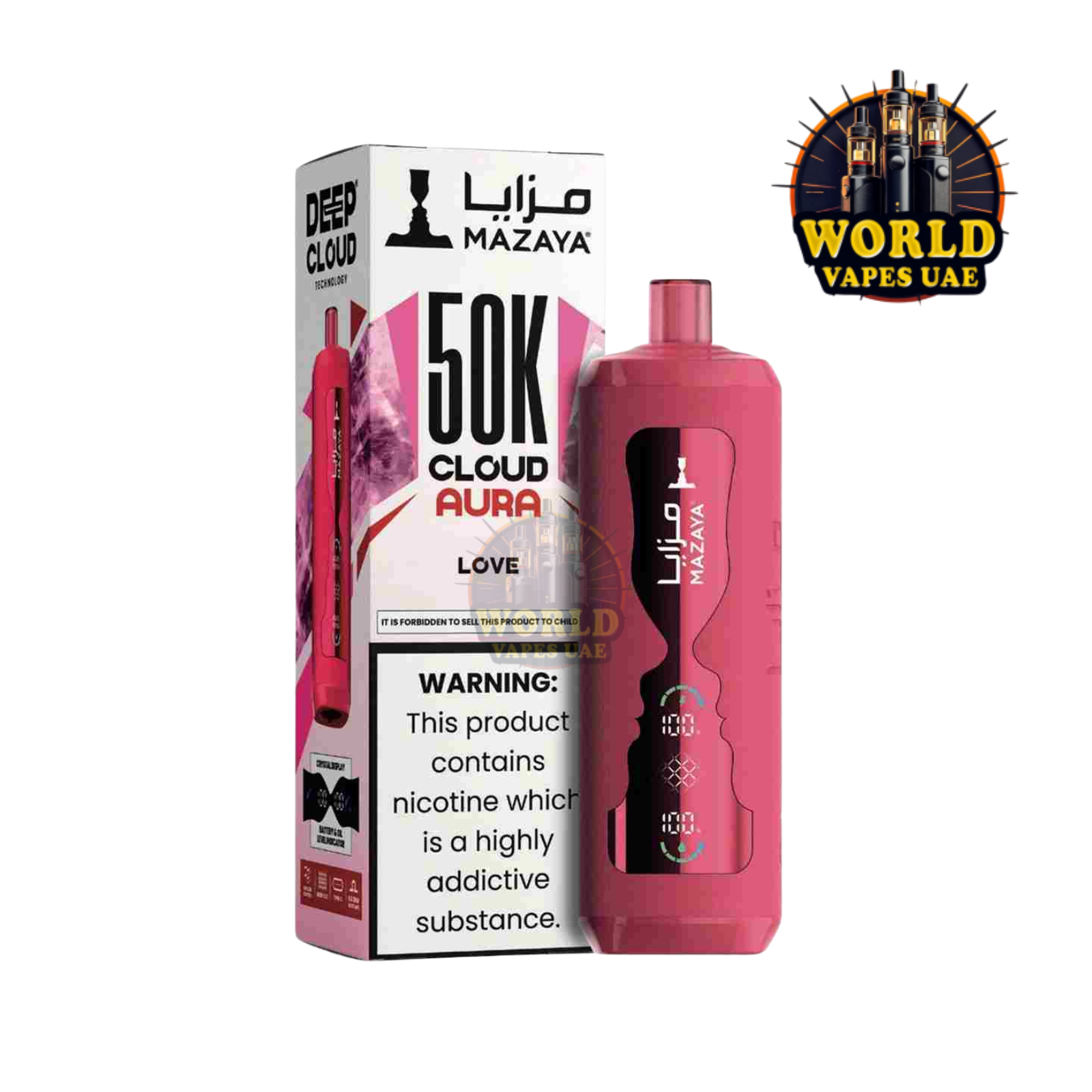 Mazaya Cloud Aura 50k Puffs Disposable Vape in UAE | Vape Shop DXB