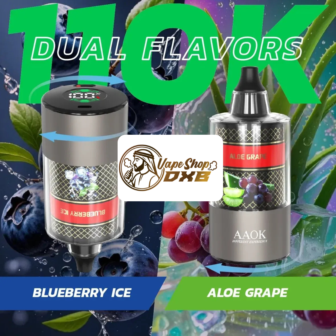 AAOK 110K Puffs Dual Flavor Electronic Hookah | DTL Vape Dubai