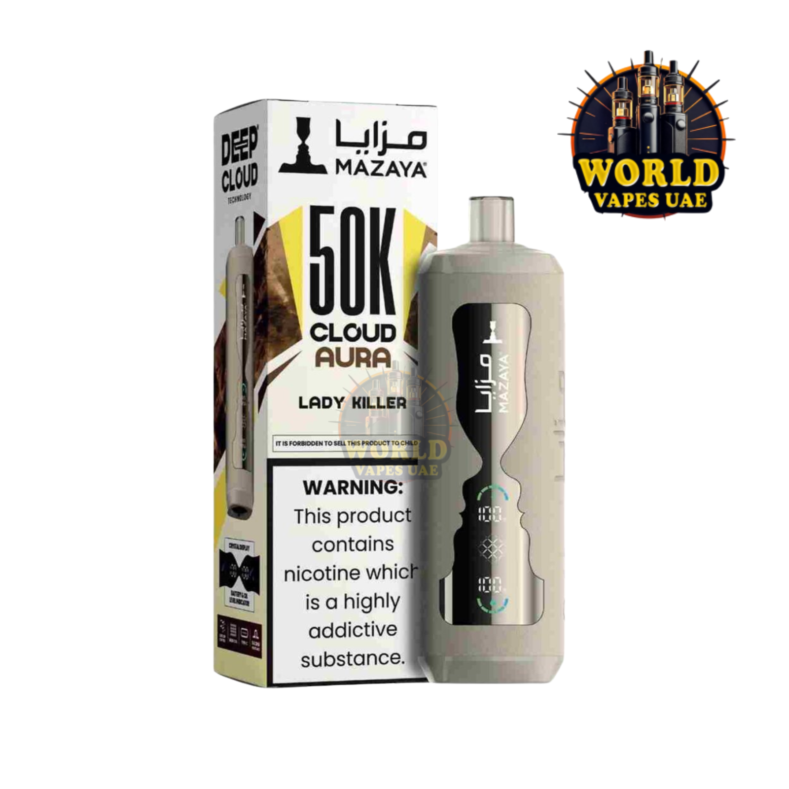 Mazaya Cloud Aura 50k Puffs Disposable Vape in UAE | Vape Shop DXB