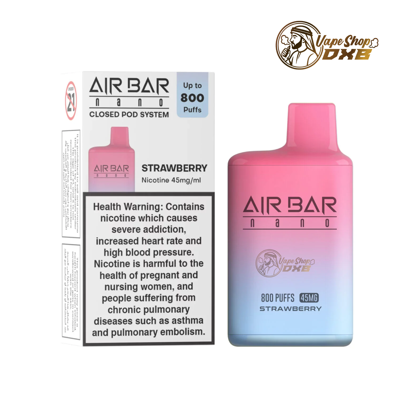 Buy Airbar 800 Puffs Disposable Vape in UAE | Fast Dubai Delivery