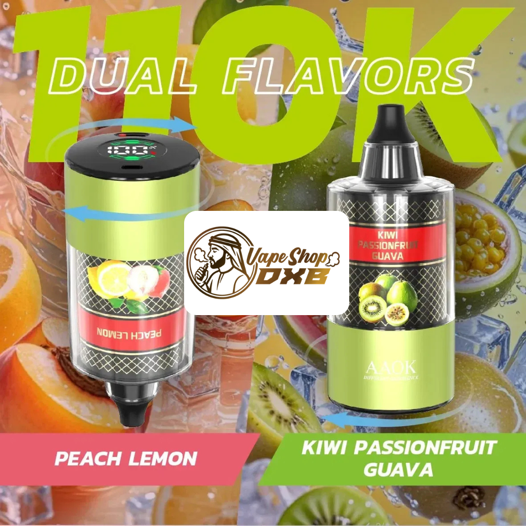 AAOK 110K Puffs Dual Flavor Electronic Hookah | DTL Vape Dubai