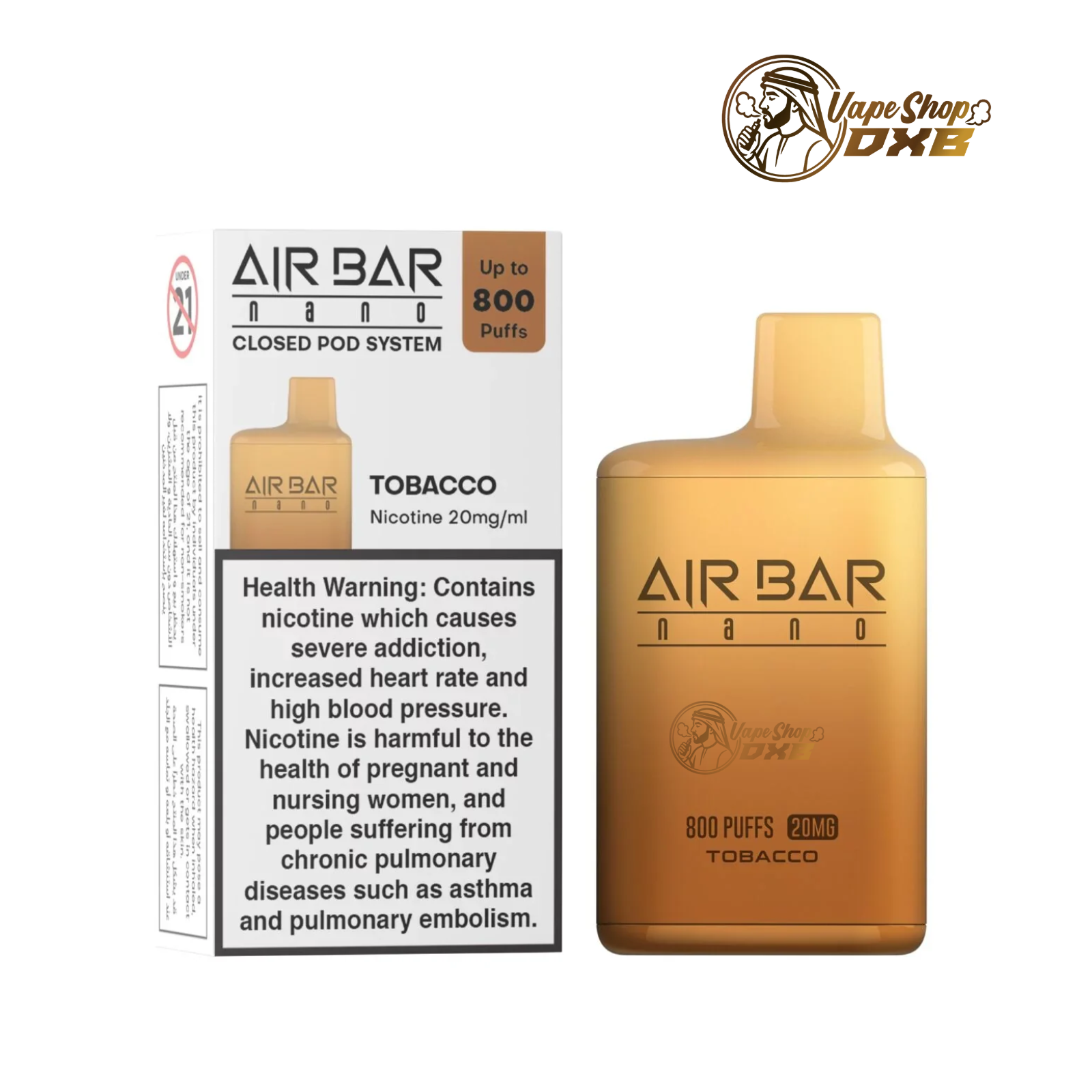 Buy Airbar 800 Puffs Disposable Vape in UAE | Fast Dubai Delivery