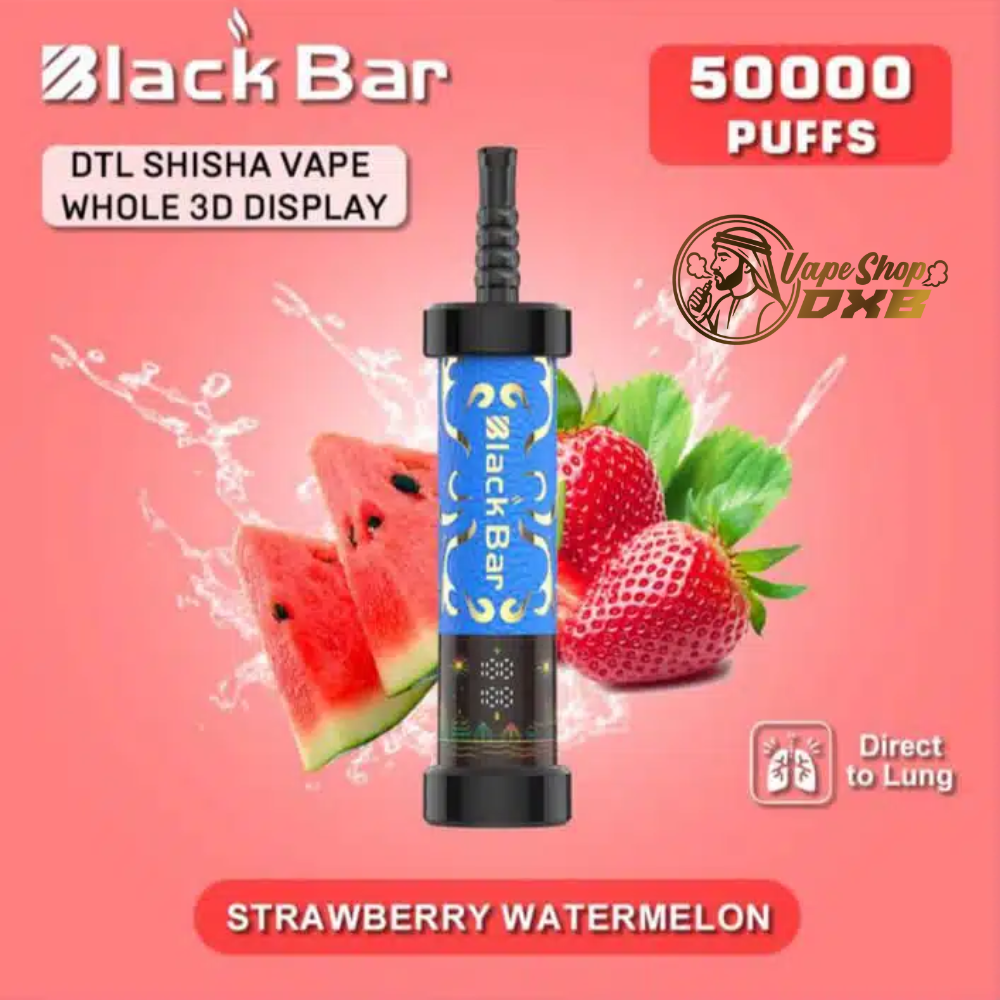 Black Bar 50000 Puffs Vape | DTL Shisha with 3D Display in Dubai