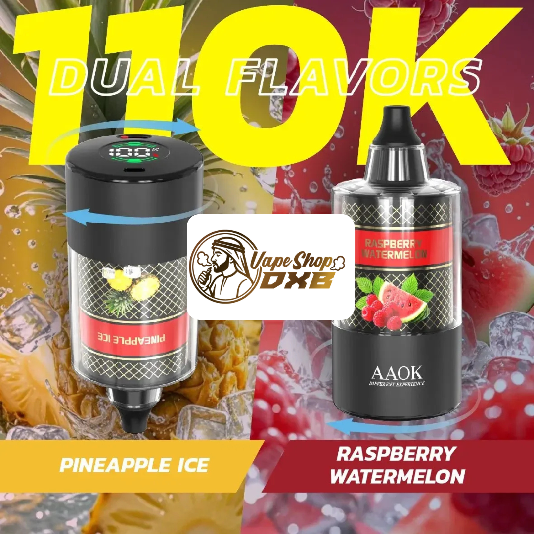 AAOK 110K Puffs Dual Flavor Electronic Hookah | DTL Vape Dubai
