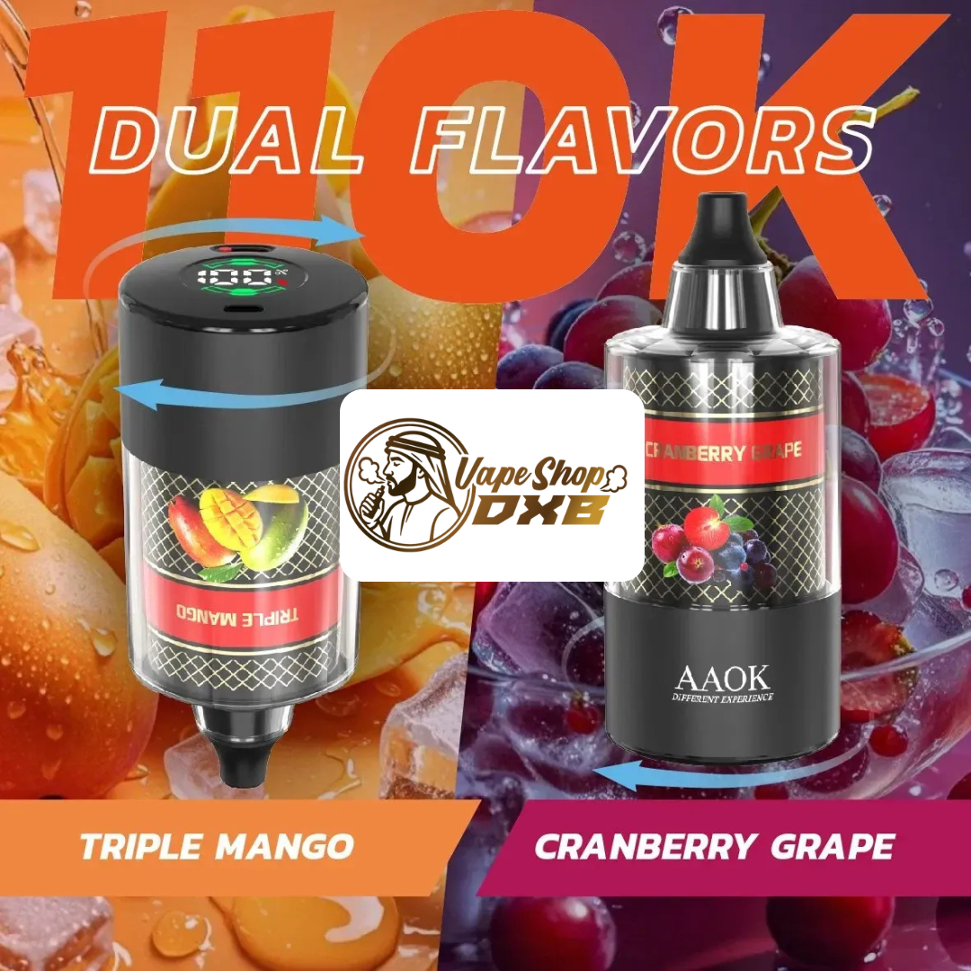 AAOK 110K Puffs Dual Flavor Electronic Hookah | DTL Vape Dubai