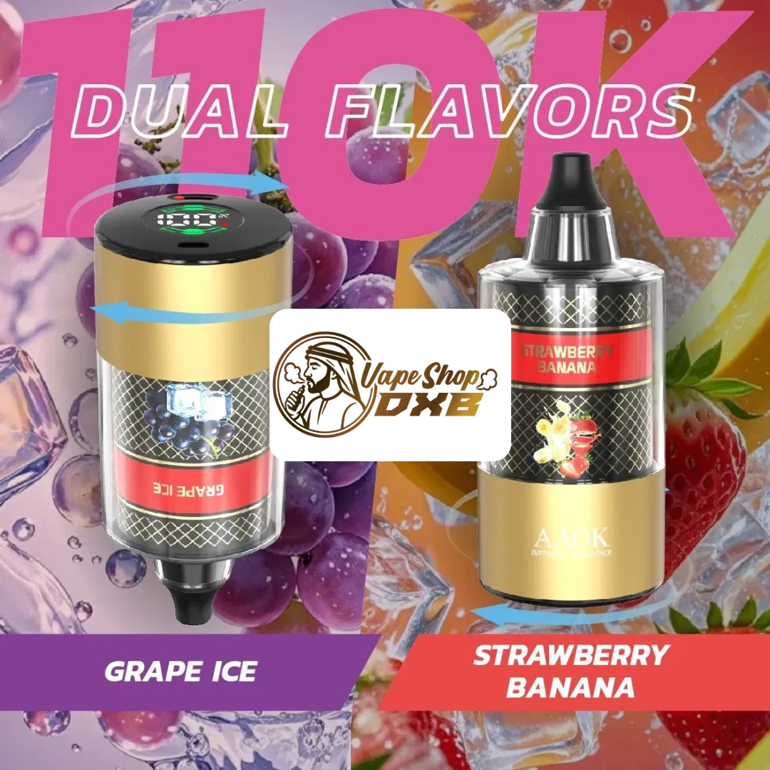 AAOK 110K Puffs Dual Flavor Electronic Hookah | DTL Vape Dubai