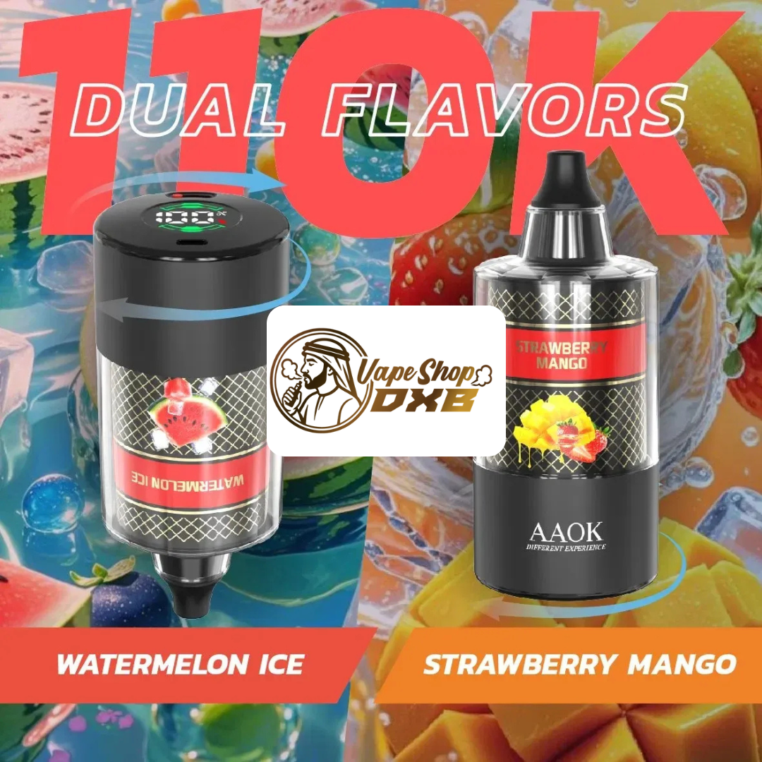 AAOK 110K Puffs Dual Flavor Electronic Hookah | DTL Vape Dubai