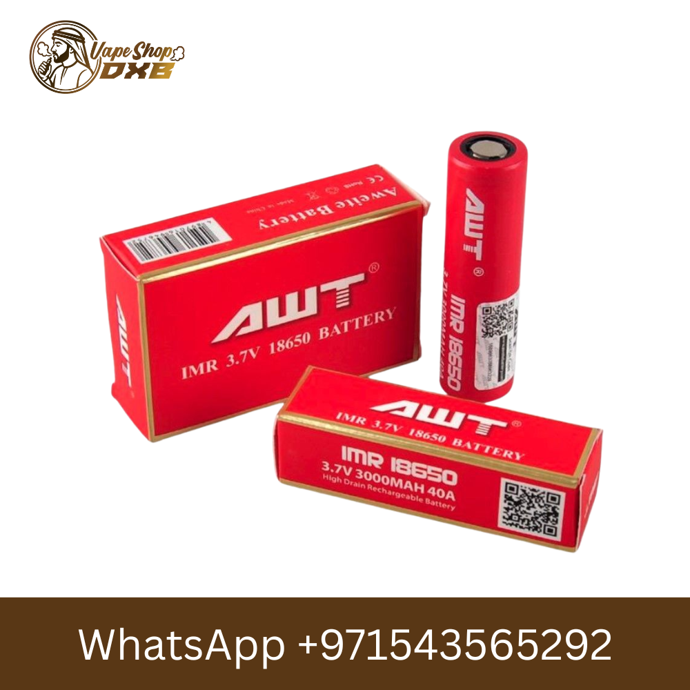 AWT IMR 18650 3000mAh 20A Battery – High Drain Vape Power UAE