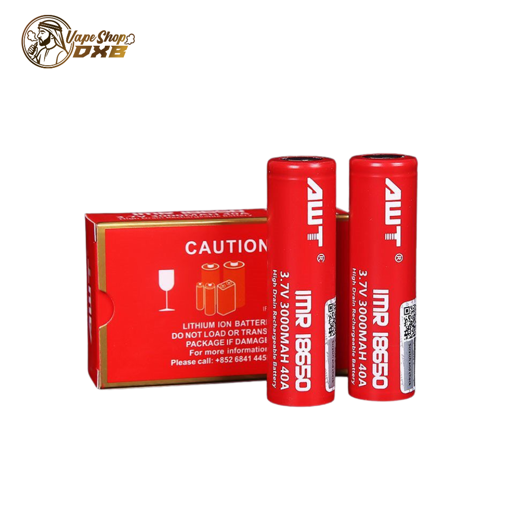 AWT IMR 18650 3000mAh 20A Battery – High Drain Vape Power UAE