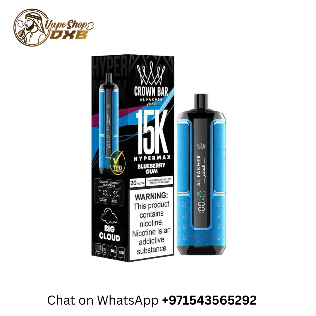 Al Fakher Crown Bar Hypermax 15000 Puffs 0.6MG | Rechargeable Vape Dubai