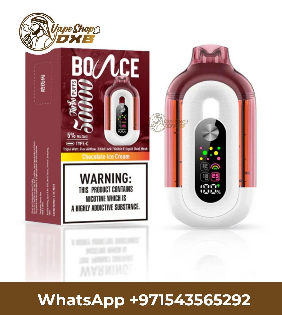 Bounce Turbo 50,000 Puffs Dual Mesh Disposable Vape Dubai UAE