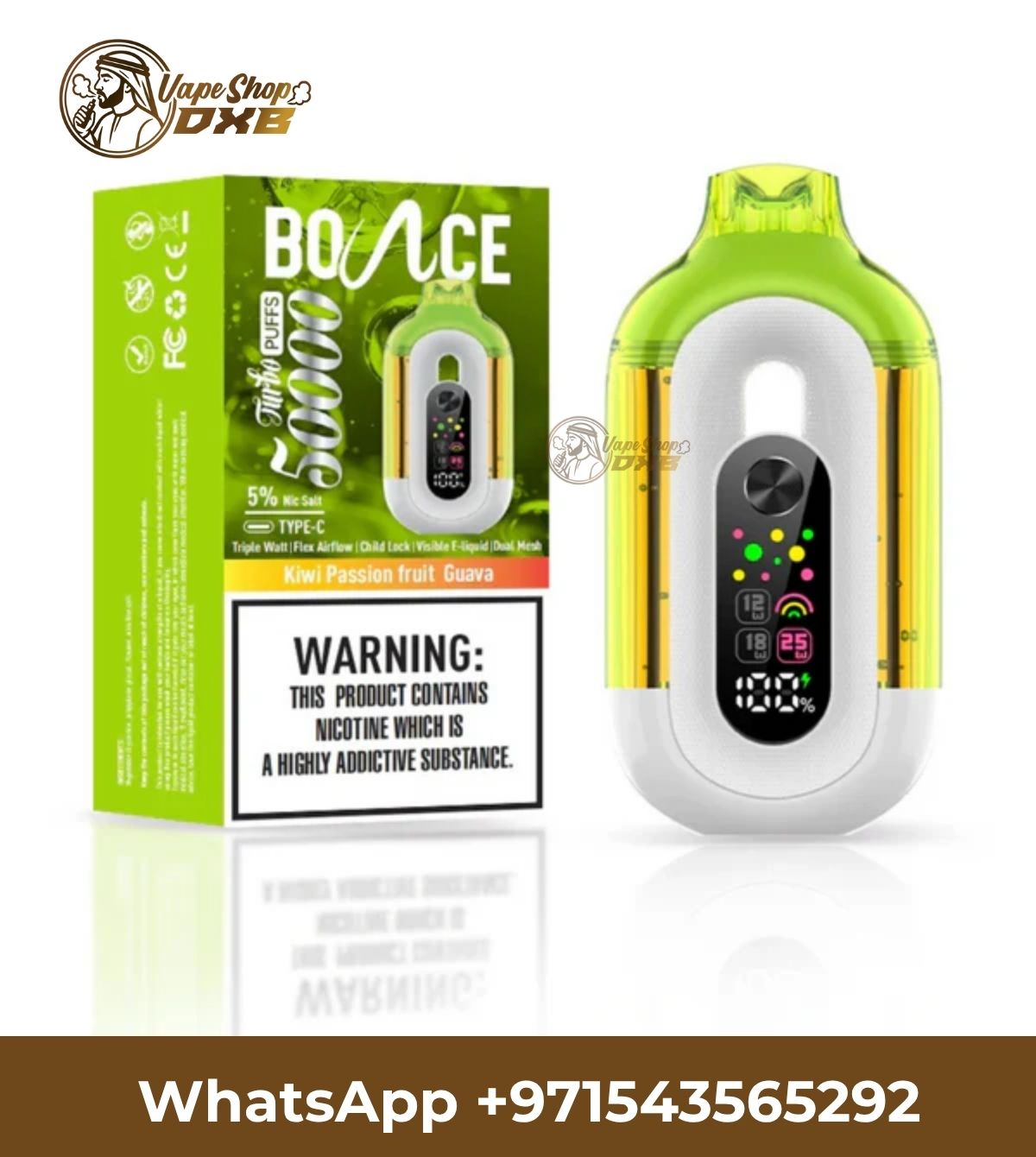 Bounce Turbo 50,000 Puffs Dual Mesh Disposable Vape Dubai UAE