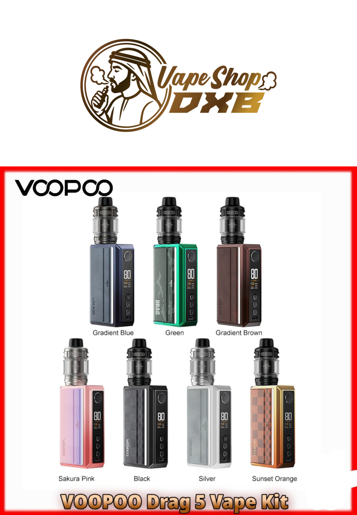 Voopoo Drag 5 Vape Kit | Premium Pod Mod Kit Dubai UAE