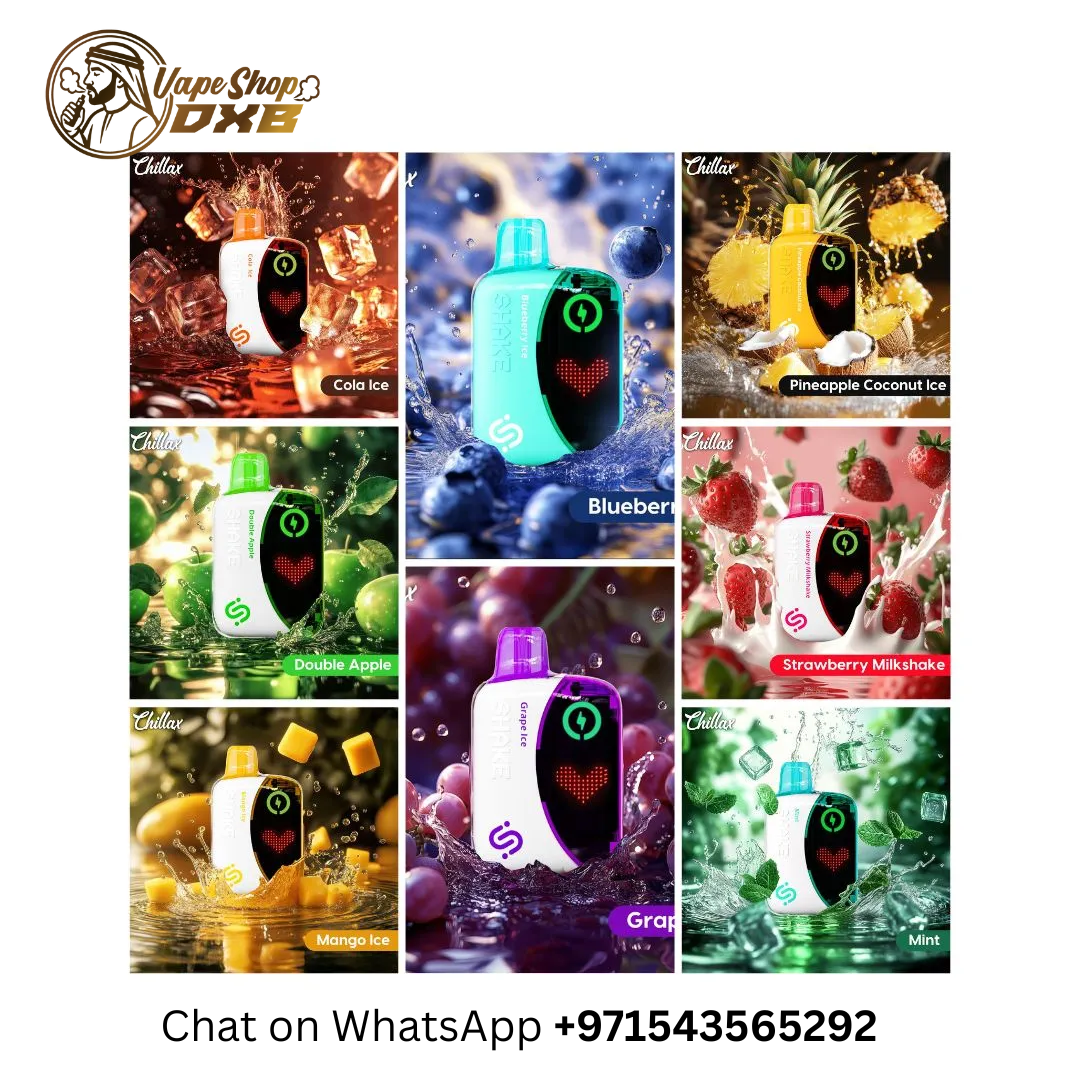 CHILLAX Shake 22000 Puffs Vape 50MG | LED Screen Vape Dubai