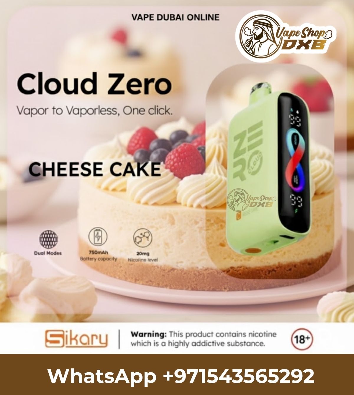 Cloud Zero 20000 Puffs Disposable Vape | Buy Online in Dubai UAE