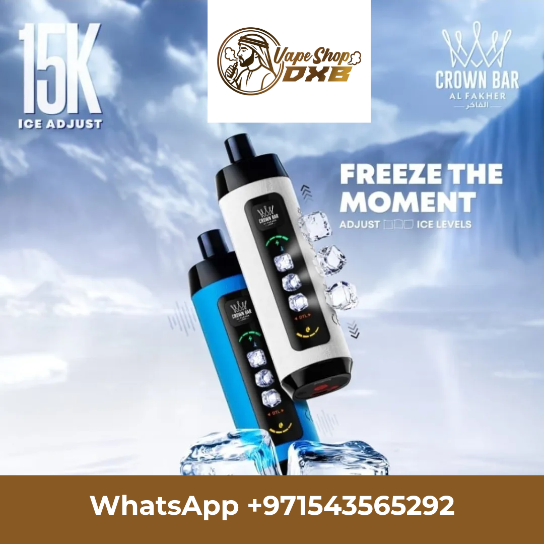 Crown Bar Al Fakher 15000 Puffs 0.5mg – Adjustable Ice Vape Dubai