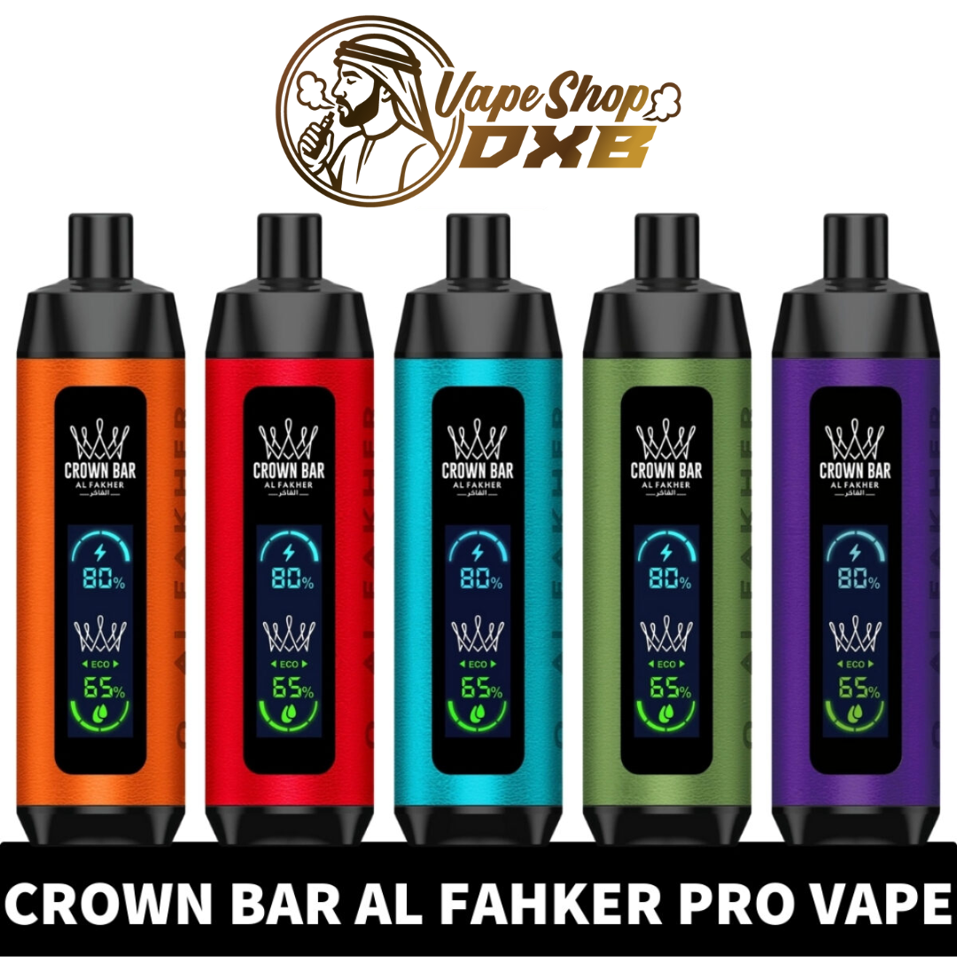 Crown Bar Pro 8000 Puffs Vape 0.5MG Nicotine – Dual Mode Dubai