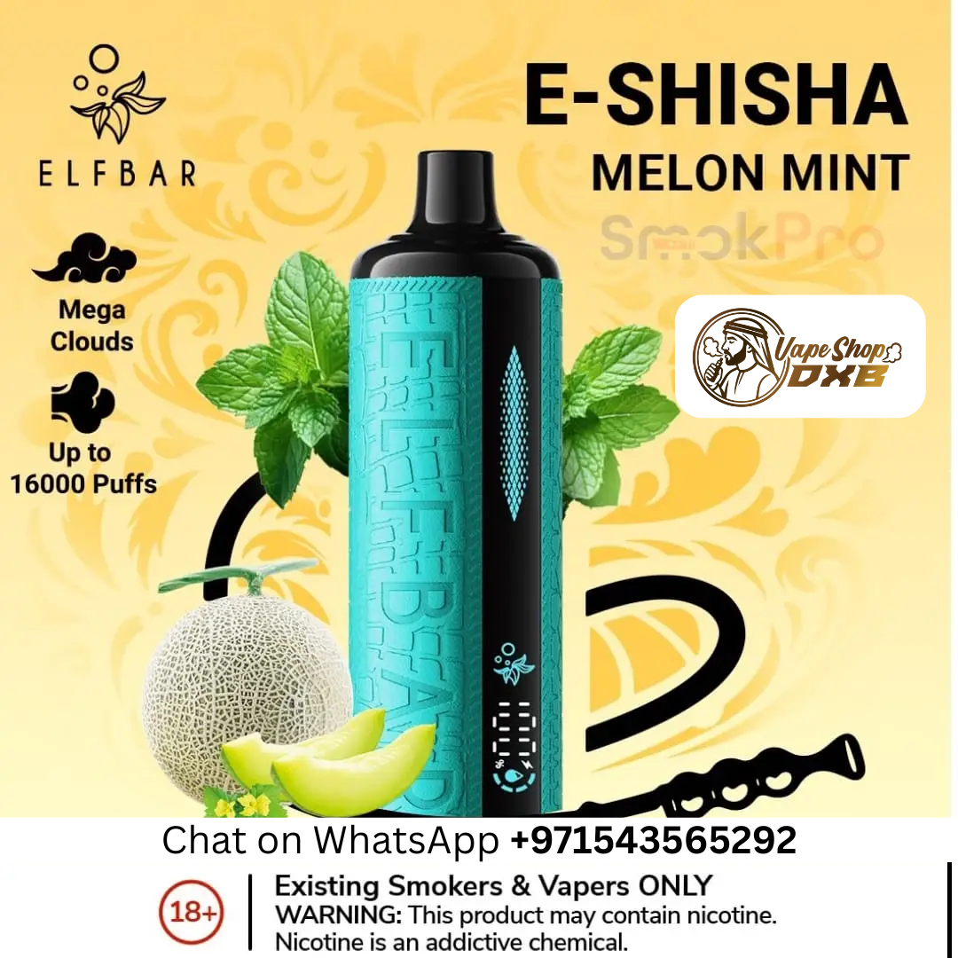 ELF BAR Shisha 16000 Puffs Vape 0.5% – Mega Cloud DTL in Dubai