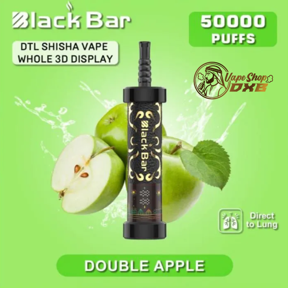 Black Bar 50000 Puffs Vape | DTL Shisha with 3D Display in Dubai