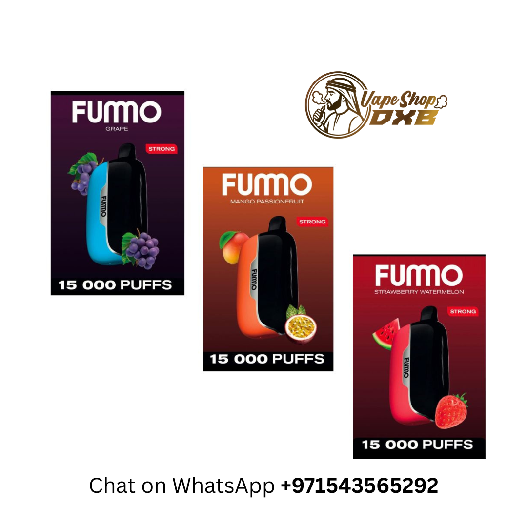 Fummo Power 15000 Puffs Vape 20MG – Non-Rechargeable, Dubai