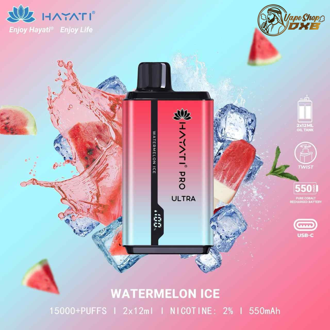 HAYATI Pro Ultra 15000 Puffs Dual Flavour 2% Vape Dubai