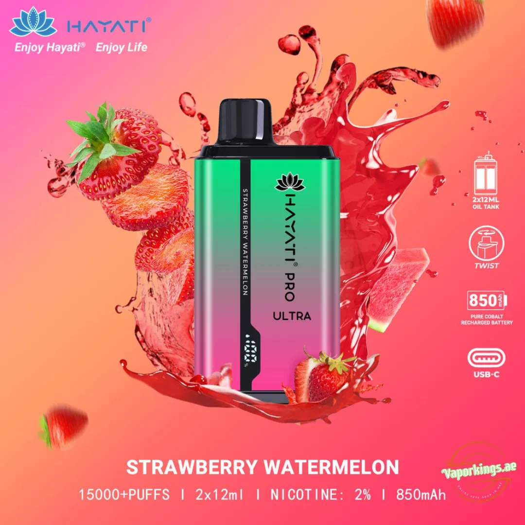 HAYATI Pro Ultra 15000 Puffs Dual Flavour 2% Vape Dubai