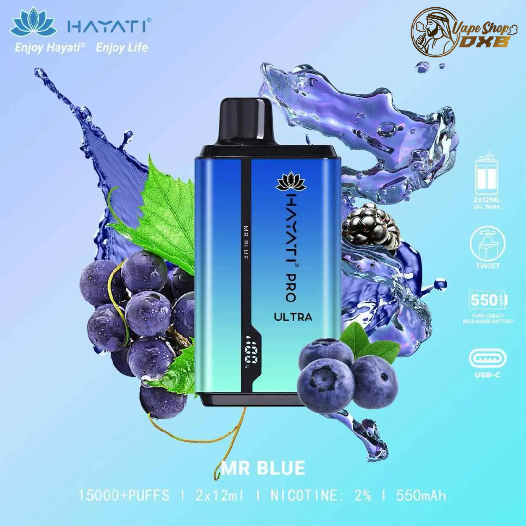 HAYATI Pro Ultra 15000 Puffs Dual Flavour 2% Vape Dubai