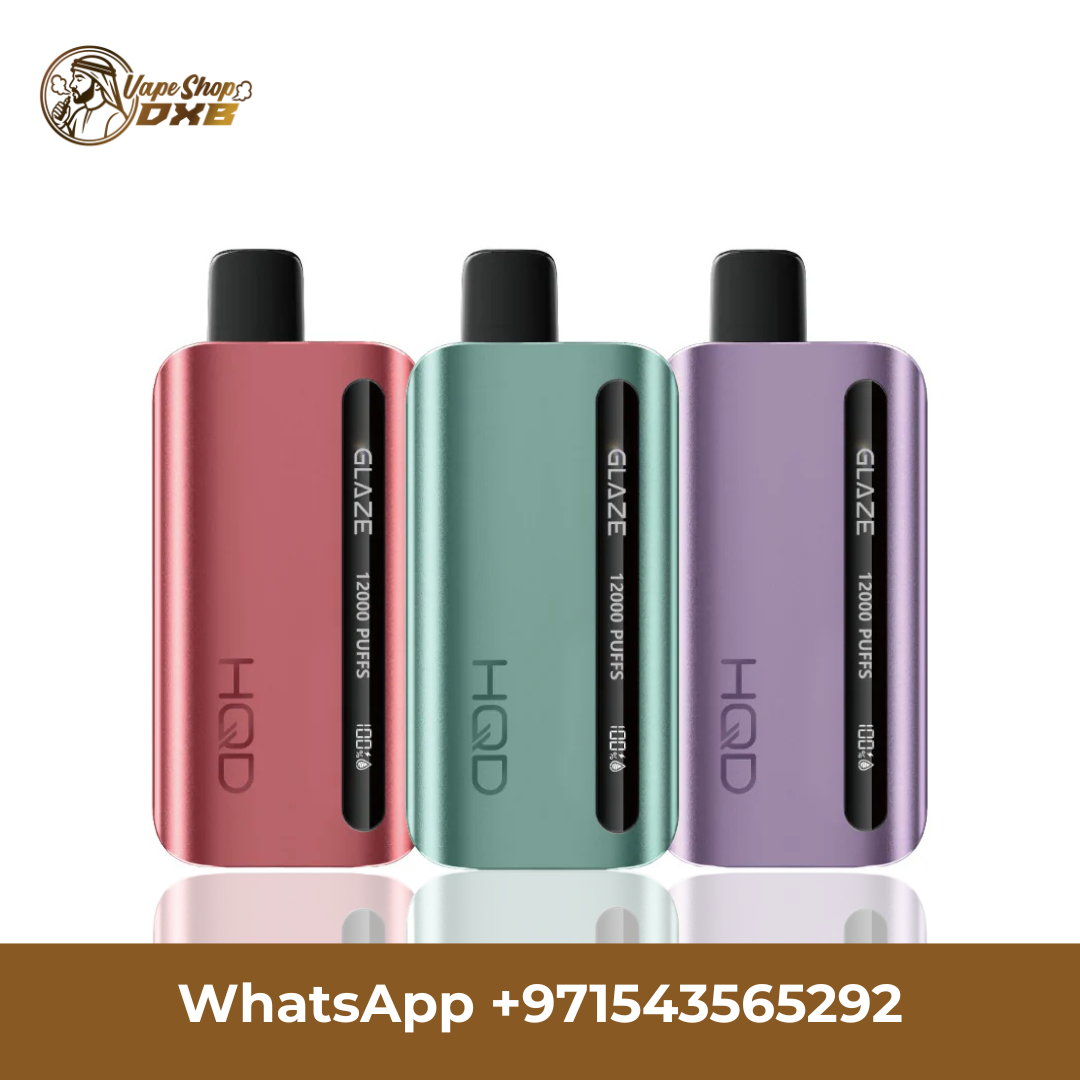 HQD Glaze Plus 12000 Puffs Vape 50mg – Dual Coil Disposable Dubai