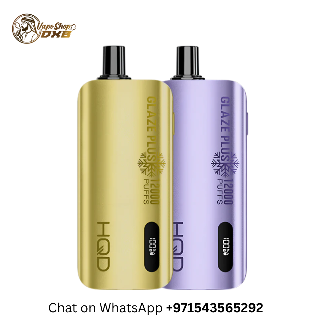 HQD Glaze Plus 12000 Puffs Vape 50mg – Dual Coil Disposable Dubai