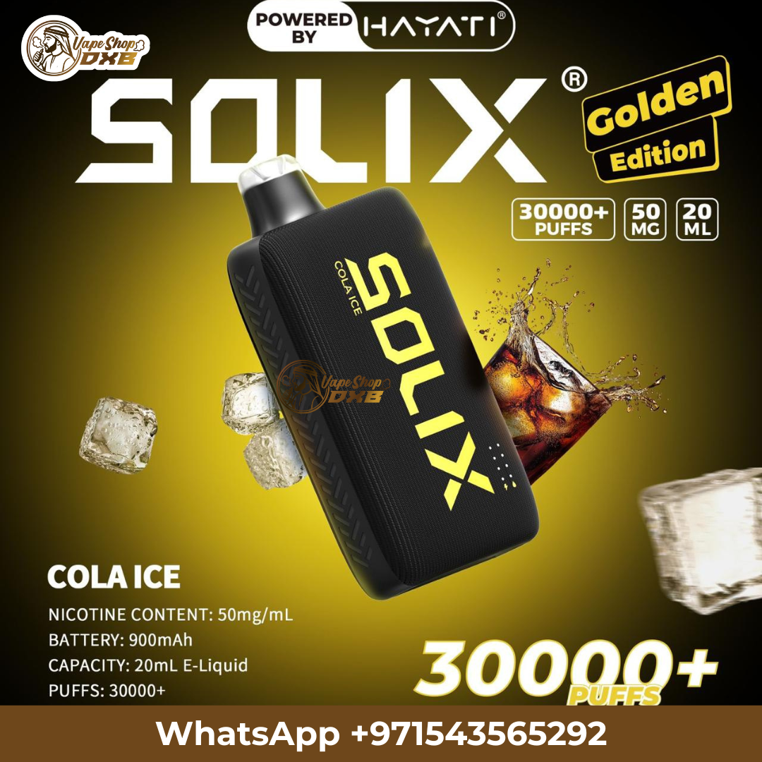 Hayati Solix 30000 Puffs Golden Edition Vape | Best Price Dubai UAE