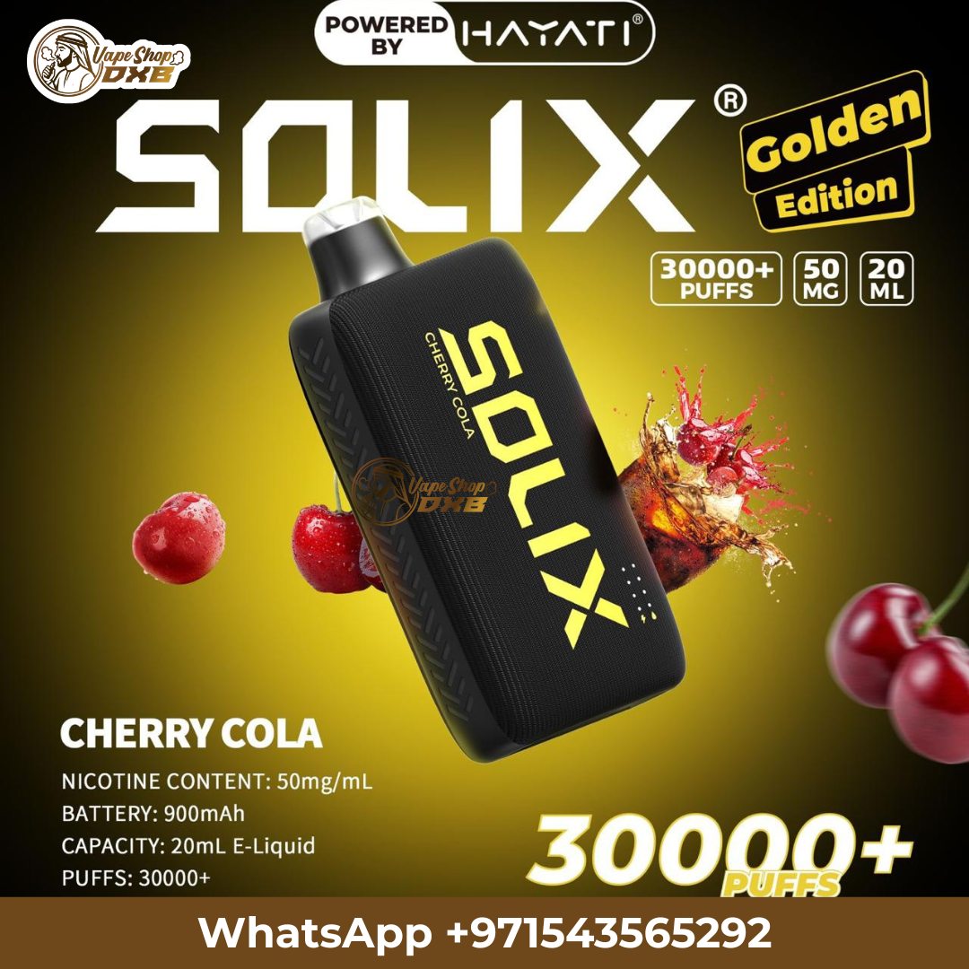 Hayati Solix 30000 Puffs Golden Edition Vape | Best Price Dubai UAE