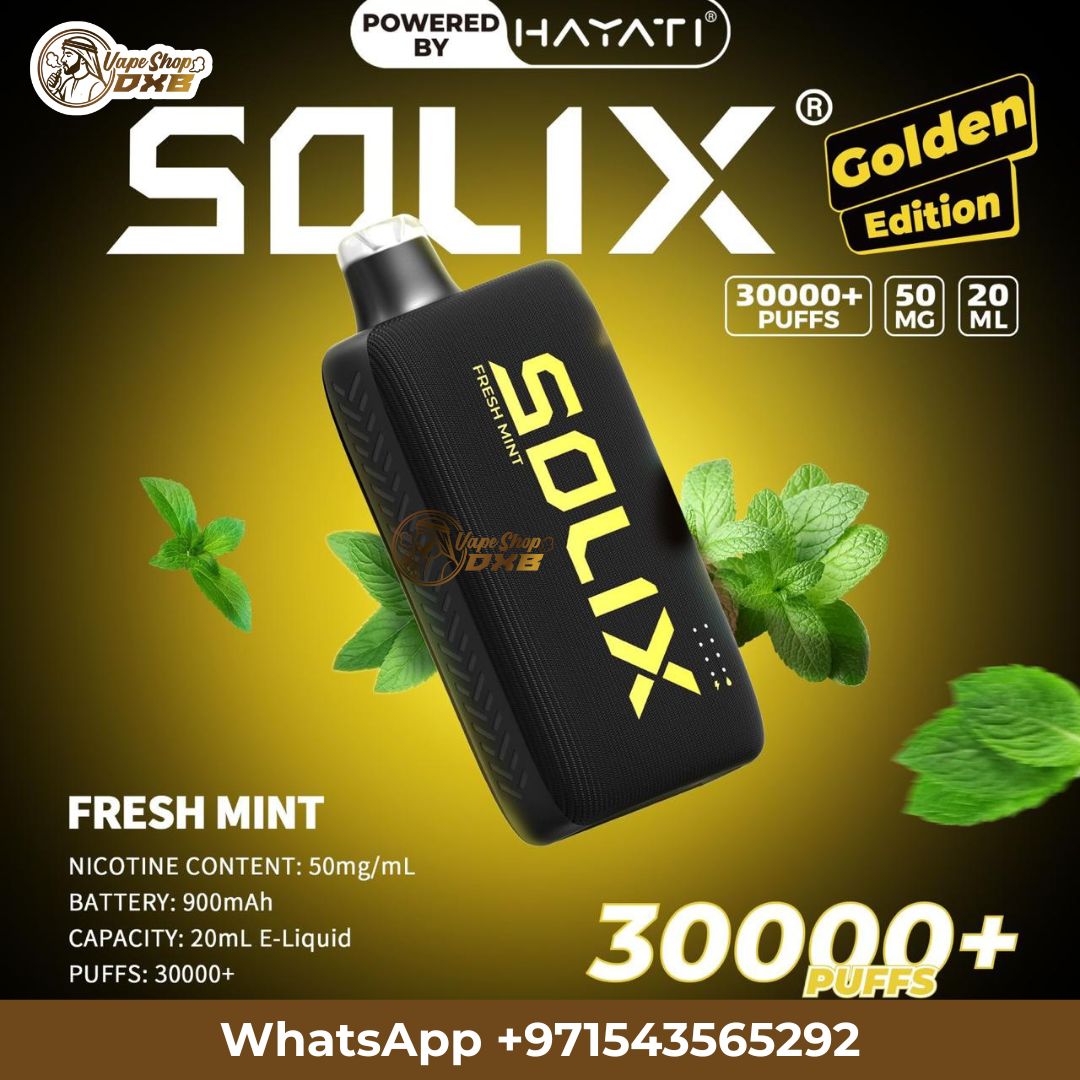 Hayati Solix 30000 Puffs Golden Edition Vape | Best Price Dubai UAE
