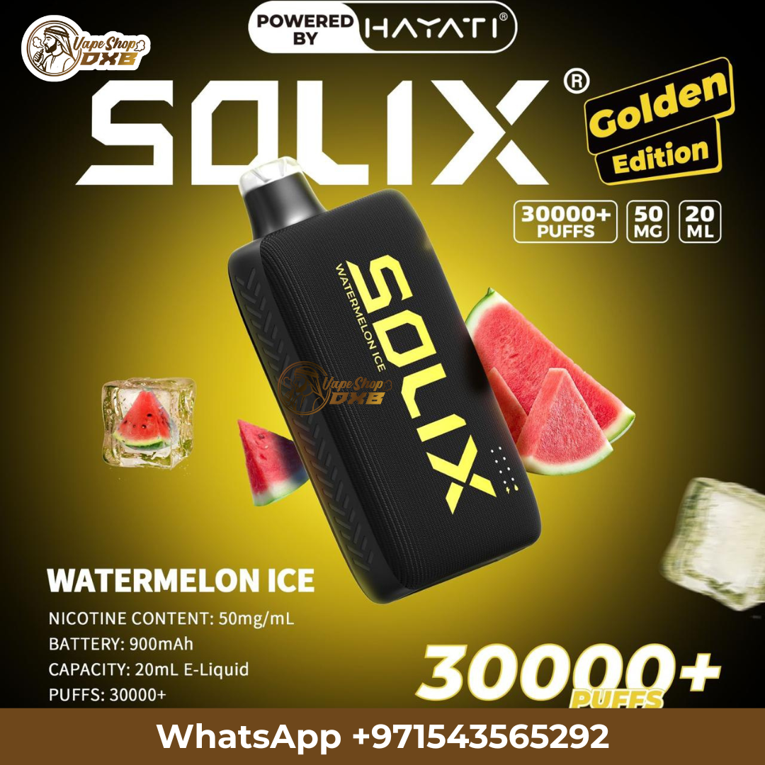 Hayati Solix 30000 Puffs Golden Edition Vape | Best Price Dubai UAE