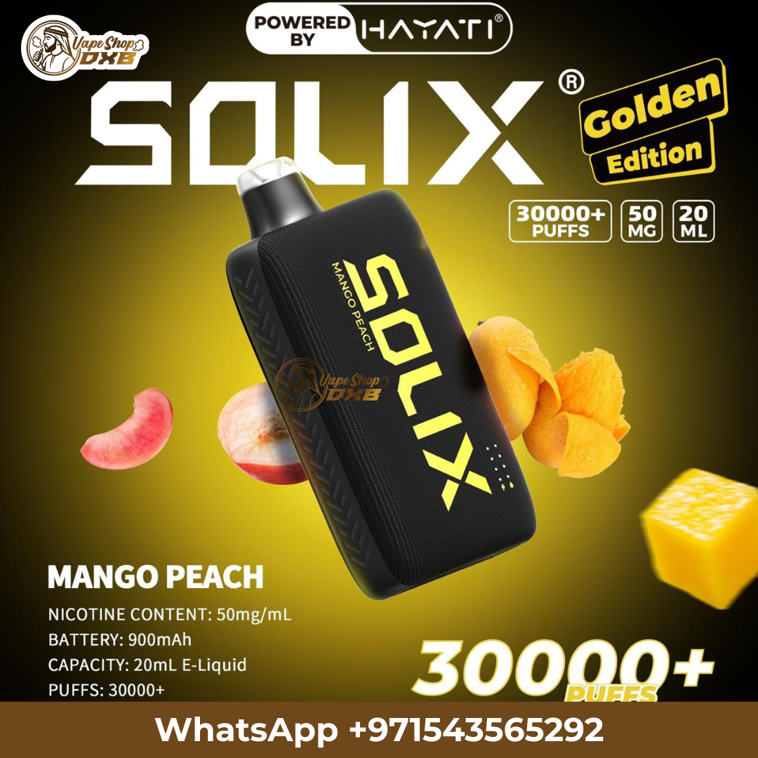 Hayati Solix 30000 Puffs Golden Edition Vape | Best Price Dubai UAE