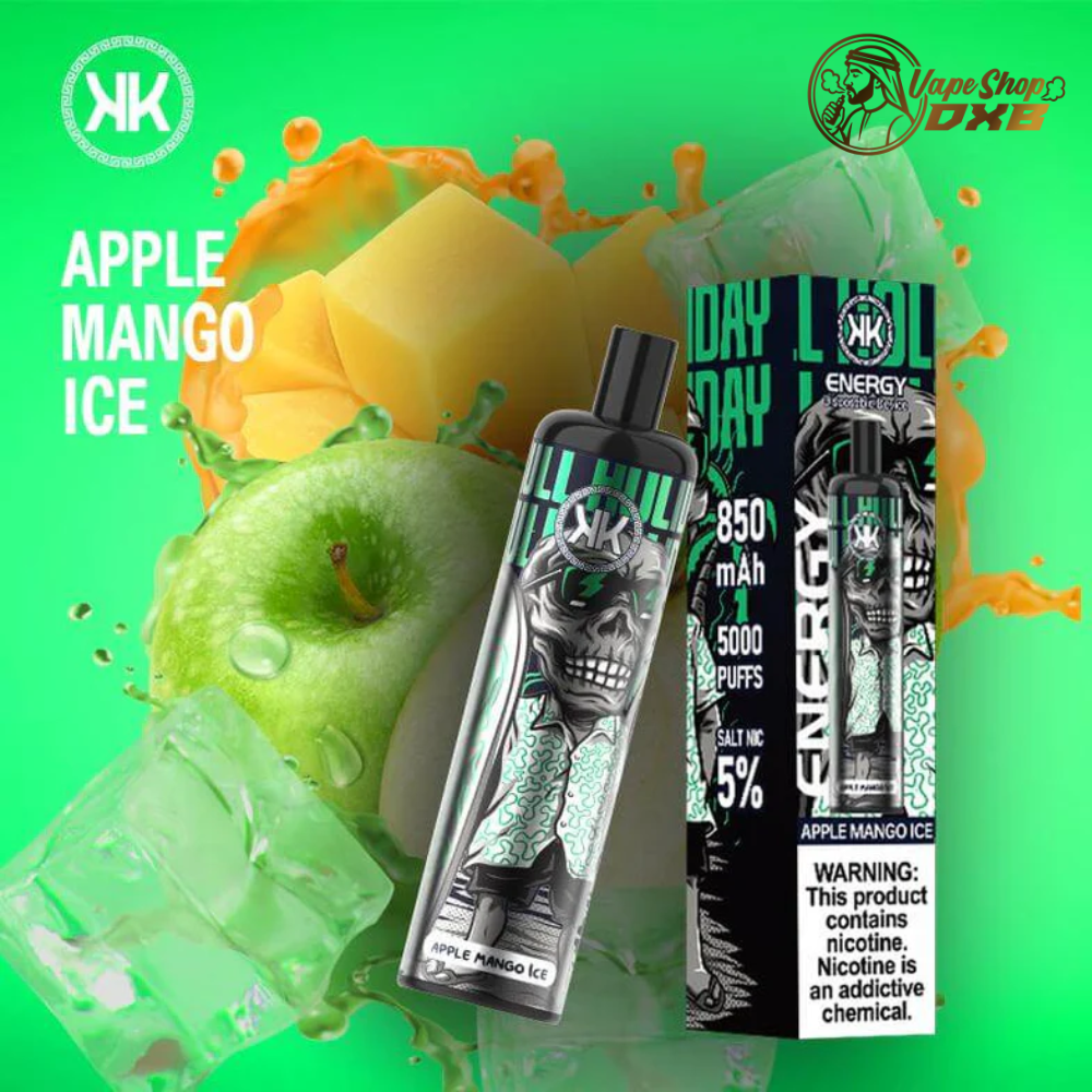 KK Energy 5000 Puffs Vape – Rechargeable Disposable in Dubai