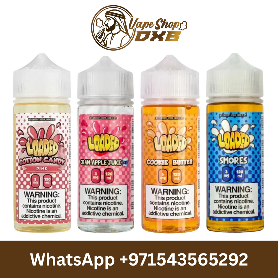 Loaded 120ml 3mg E-Liquid Dessert Vape Juice Dubai All Flavors Vape Shop DXB Loaded 120ml 3mg E-Liquid Dessert Vape Juice Dubai All Flavors Vape Shop DXB