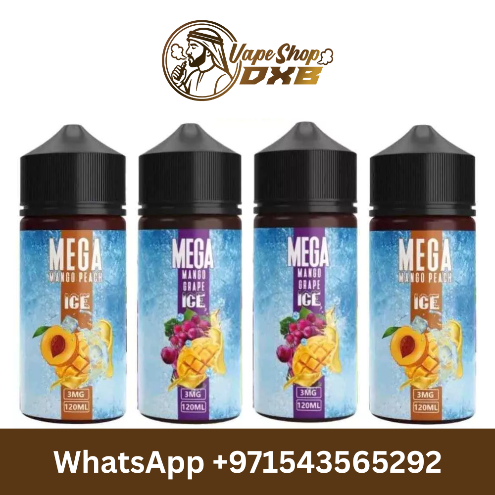 MEGA 120ml 3mg E-liquid Vape Juice – Dubai UAE – Multiple Flavors