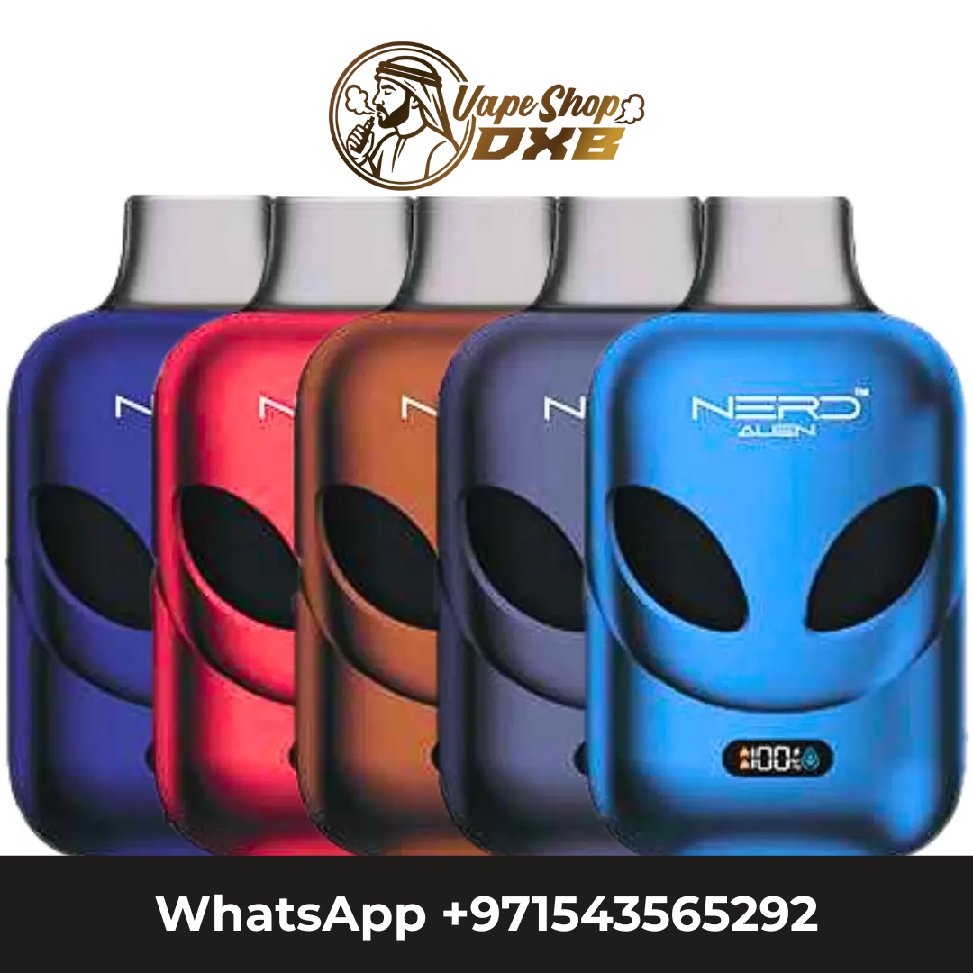 NERD Alien 12000 Puffs 20MG Rechargeable Disposable Vape – UAE