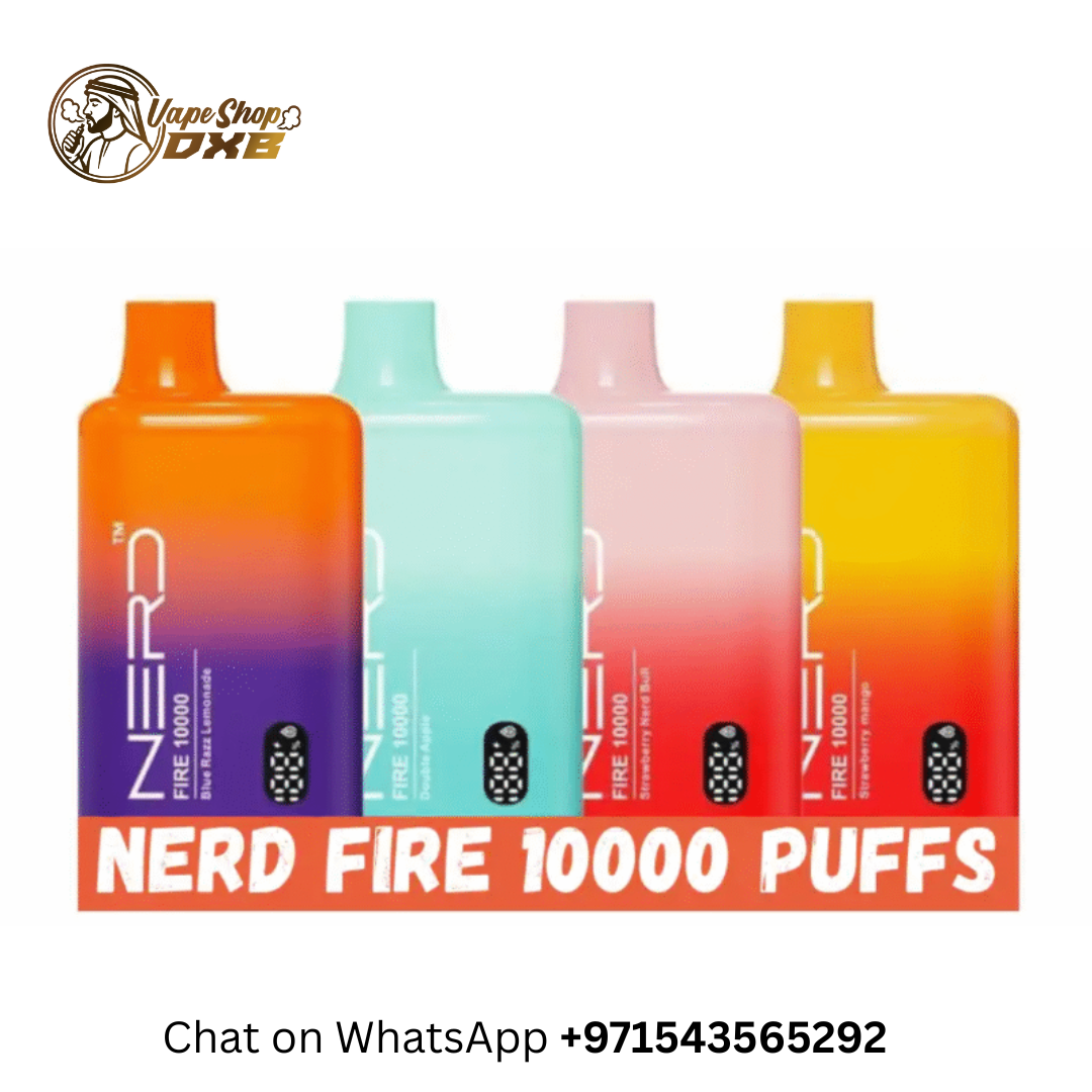 Nerd Fire 10000 Puffs 20MG Vape – Smooth Nicotine & Bold Flavors Dubai