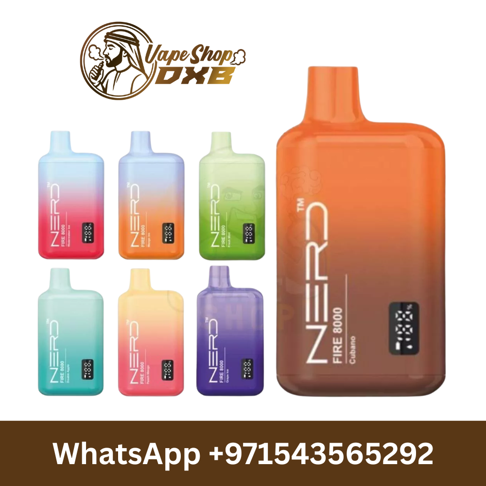 Nerd Fire 8000 Puffs Vape 2% Nicotine – Rechargeable in Dubai UAE ...