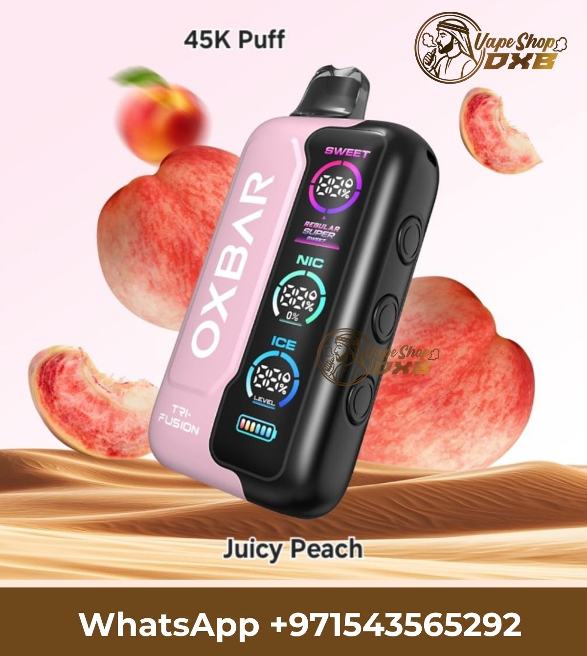 OXBAR Tri Fusion 45K 2% Disposable Vape 30ml Smart LED | Vape Dubai