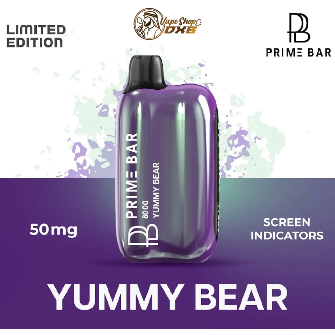 Prime Bar 8000 Puffs 50mg Disposable Vape Rechargeable Dubai UAE