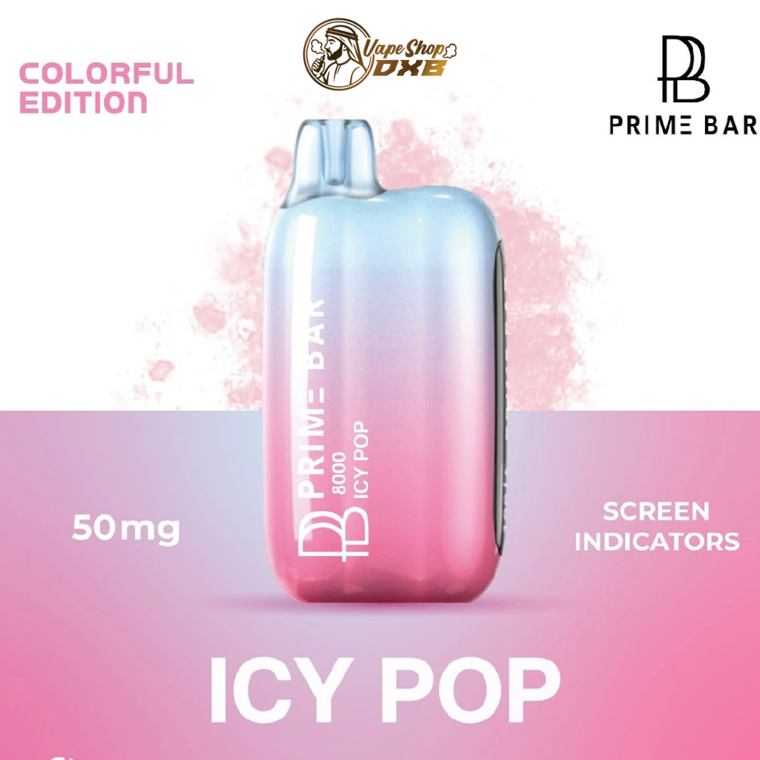 Prime Bar 8000 Puffs 50mg Disposable Vape Rechargeable Dubai UAE
