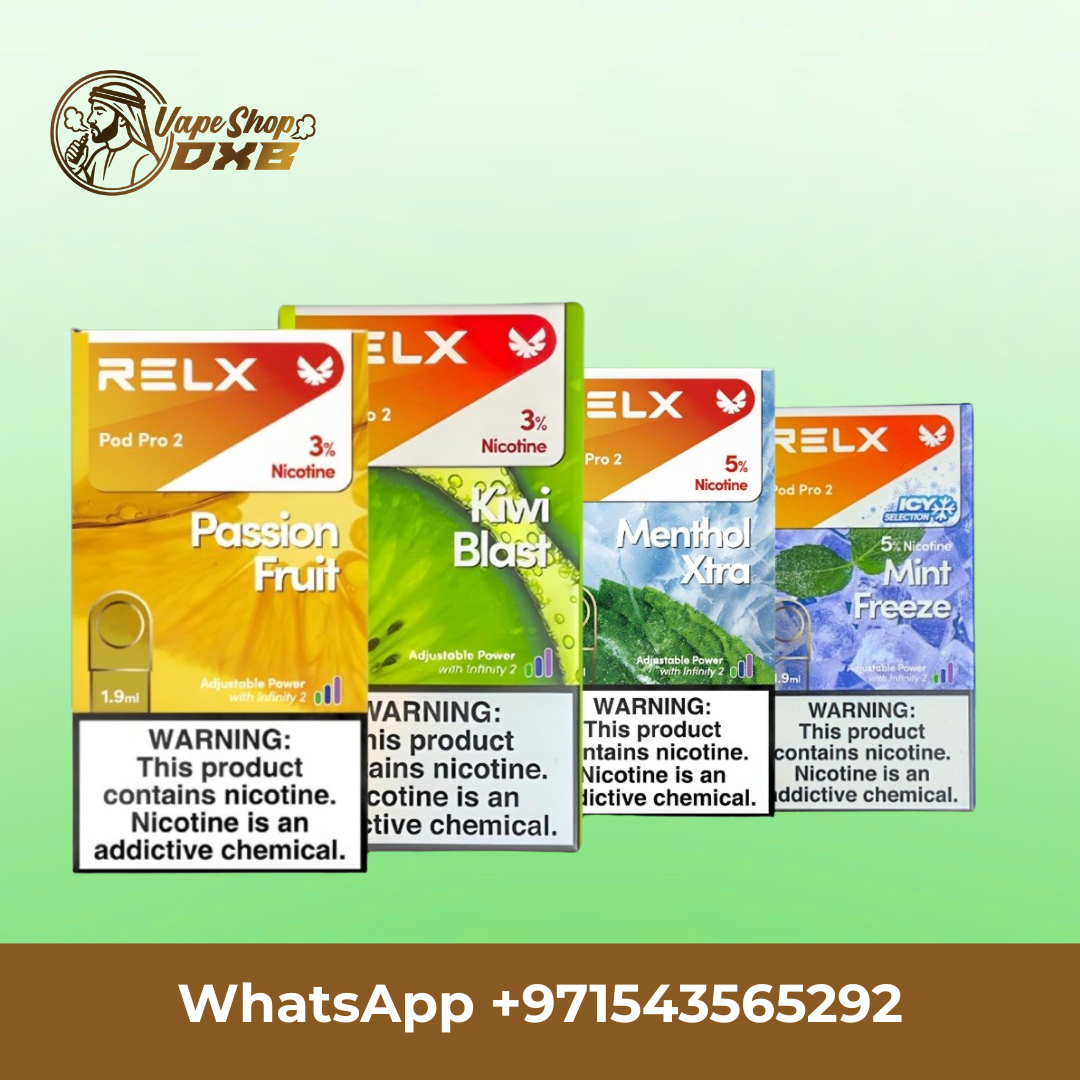 RELX Pod Pro 2 (3%) – 500 Puffs, 30+ Flavors Available in Dubai