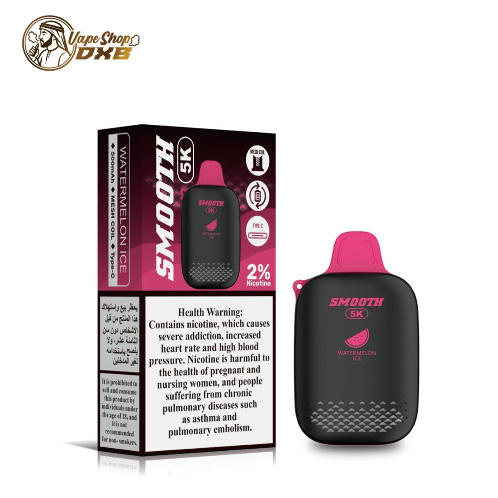 Smooth 5K Disposable Vape 5000 Puffs – 2% Nicotine in Dubai
