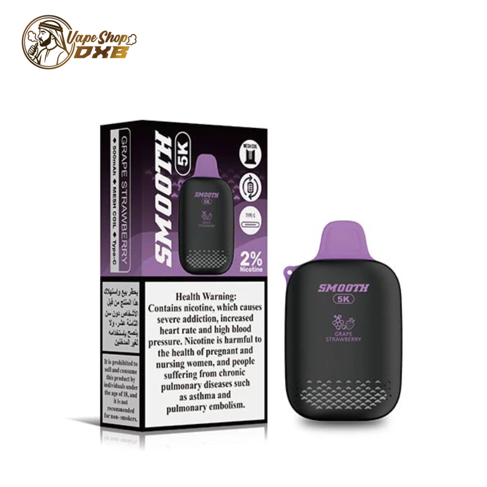 Smooth 5K Disposable Vape 5000 Puffs – 2% Nicotine in Dubai