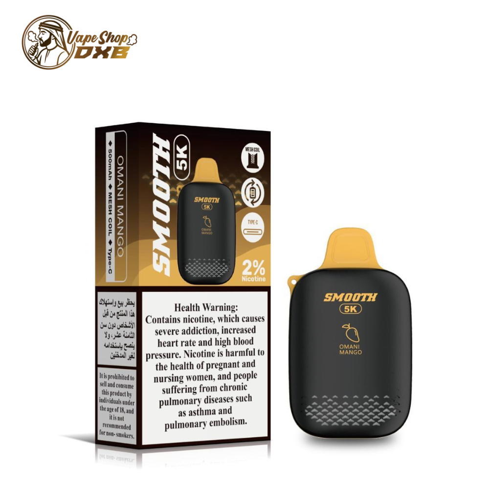 Smooth 5K Disposable Vape 5000 Puffs – 2% Nicotine in Dubai
