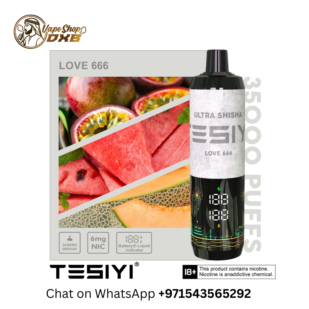 TESIYI Ultra Shisha 35000 Puffs Vape 6mg – Mesh Coil Dubai Edition